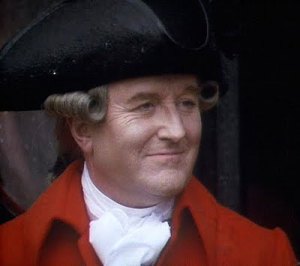 Robert Hardy as General Tilney--this actor was a marvelous Leicester in Elizabeth R--image from Jane Austen Today