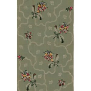 Lustring fabric in the Victoria and Albert Museum collection, allegedly from a gown worn by Queen Charlotte